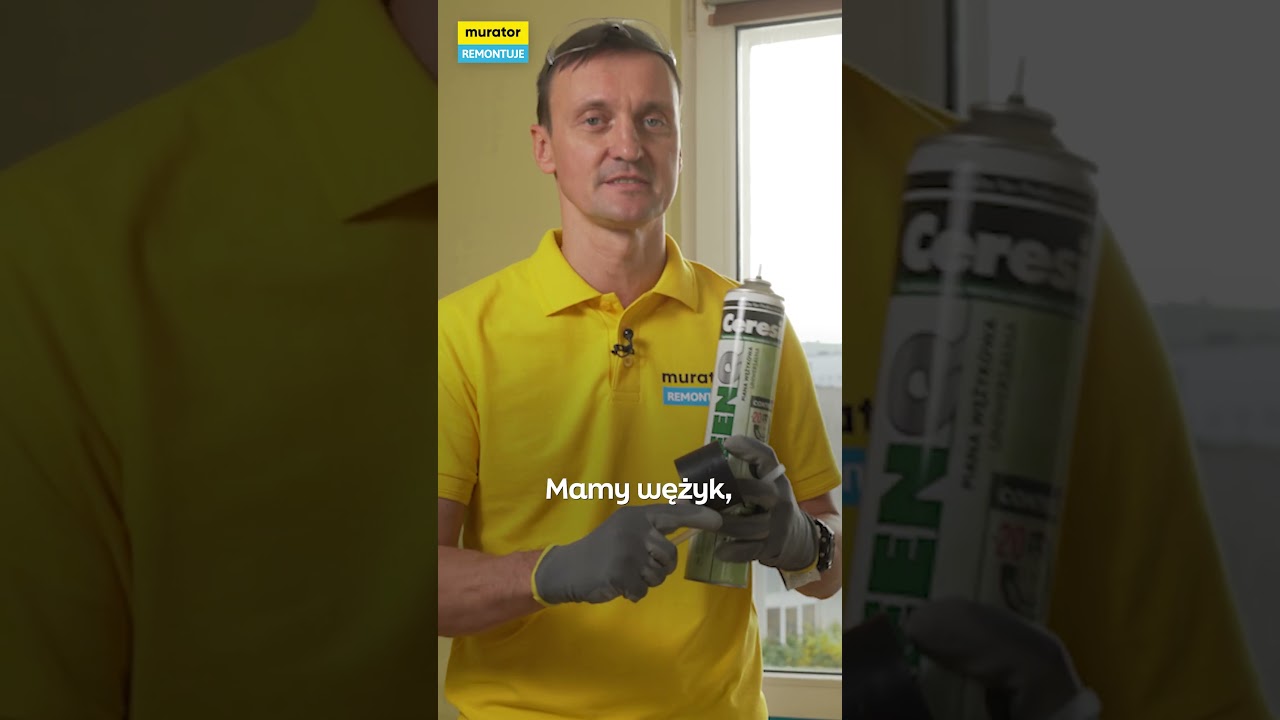 Jak prawidło użyć pianki podczas montażu parapetu! | Murator Remontuje #shorts