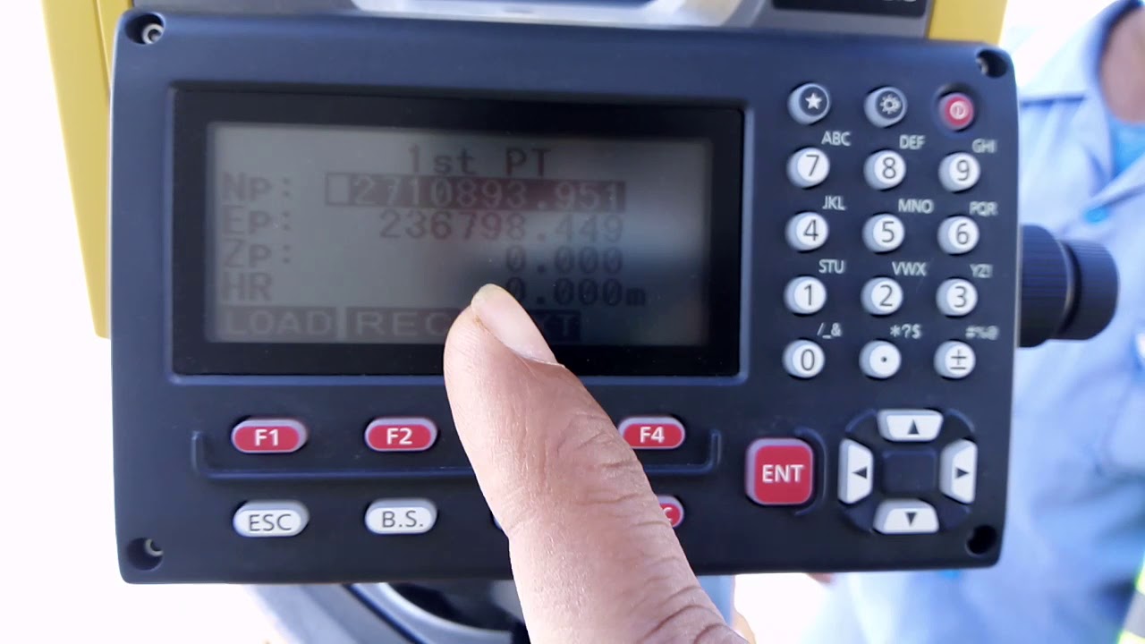 Back site Resection method of TOPCON GM-52 GM5 SERIES in urdu/hindi