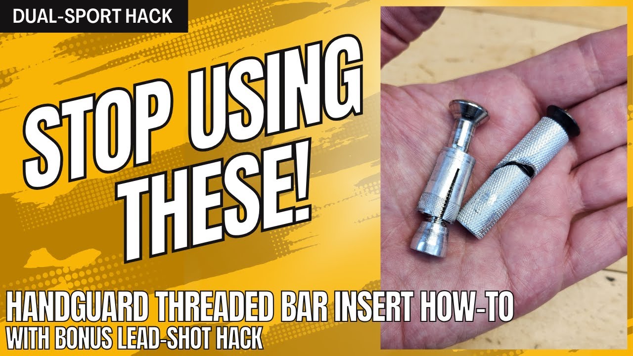 How-To Install Threaded Handguard Inserts w/ Bonus Vibration Improvement for Dirt & Dual Sport Bikes