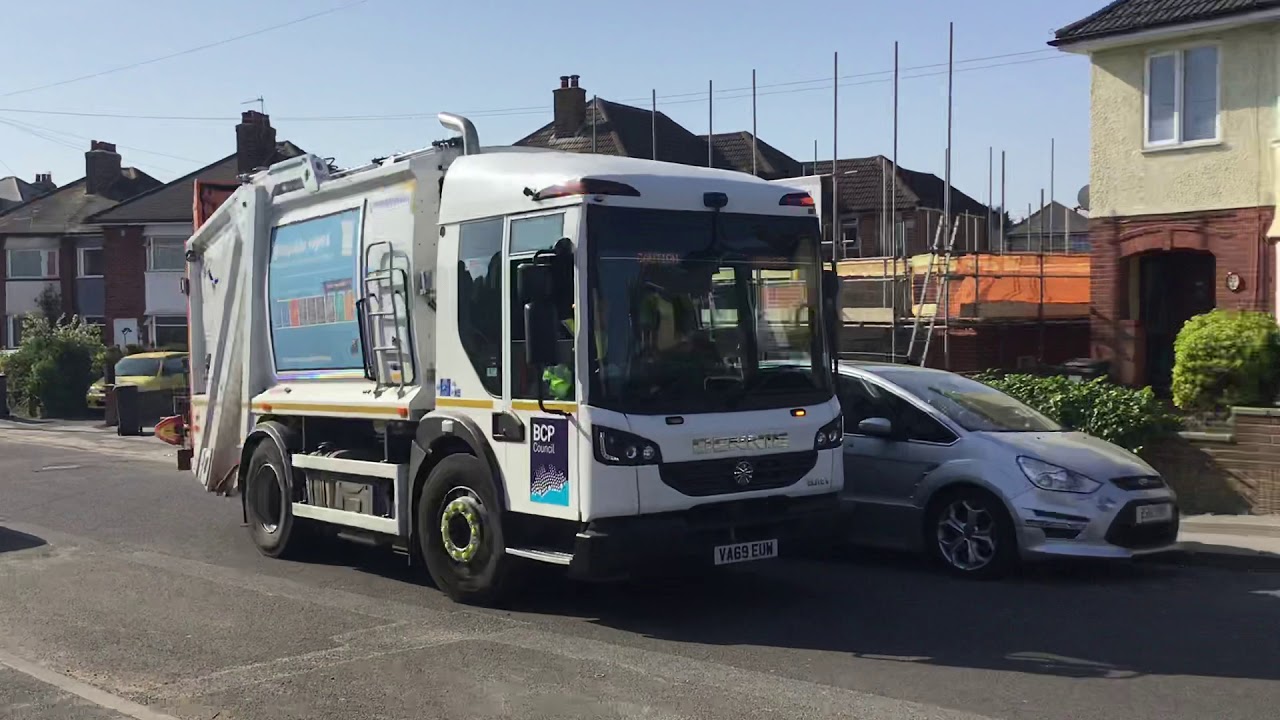 General Waste bin men emptying bins in Bournemouth