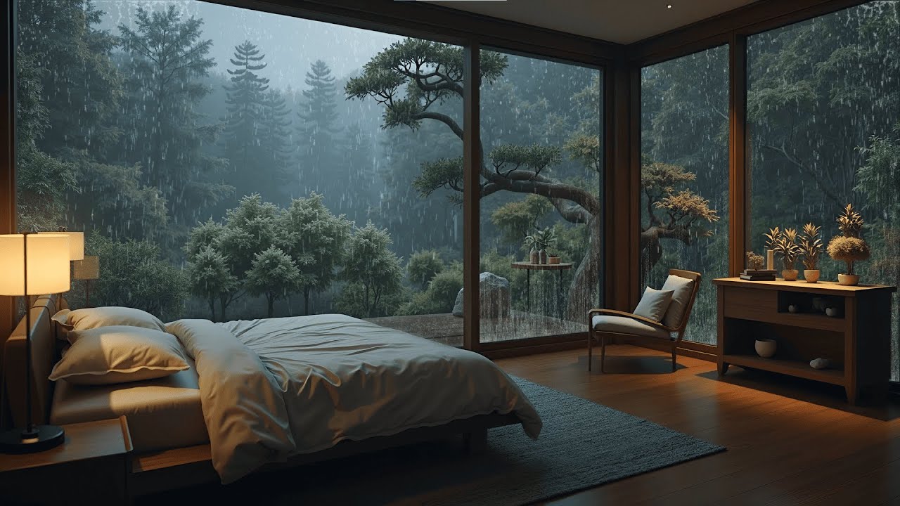 Rain Sounds for Sleeping & Gentle Piano 🌧️ Deep Sleep & Stress Relief