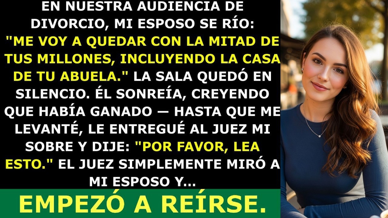 🔥 Cuando Mi Esposo Intentó Robar Mi Fortuna — El Juez Abrió Mi Sobre Y Se Rió De Él 🔥
