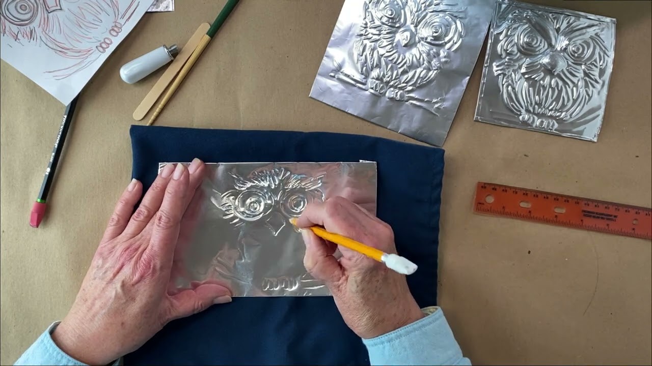 Embossed Aluminum Sculpture - Printmaking Art Class