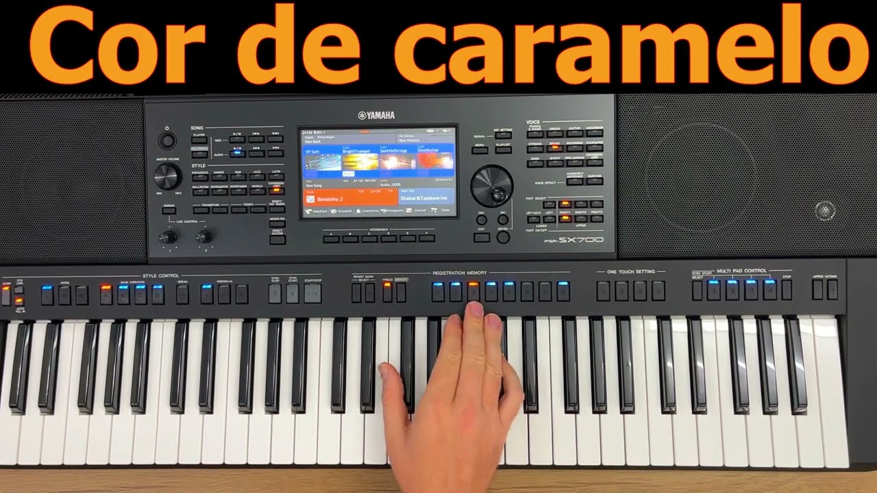 Cor de caramelo Video aula teclado