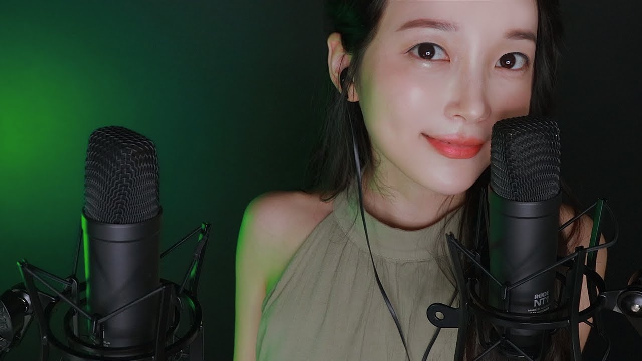 ASMR 1시간동안 초근접 잠오는💚뻐끔뻐끔💚(가사 비하인드 썰 대방출)