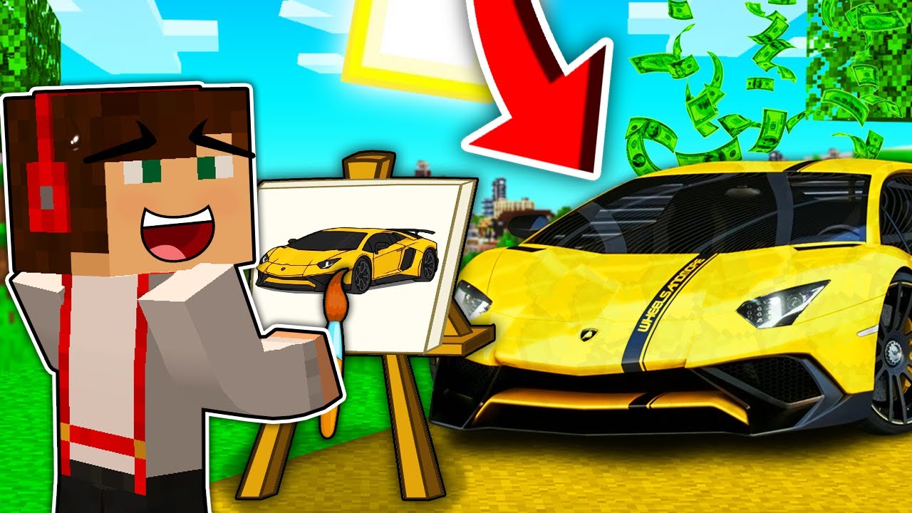 MINECRAFT ALE DOSTAJĘ WSZYSTKO CO NAMALUJE?! GPLAY & LUMI
