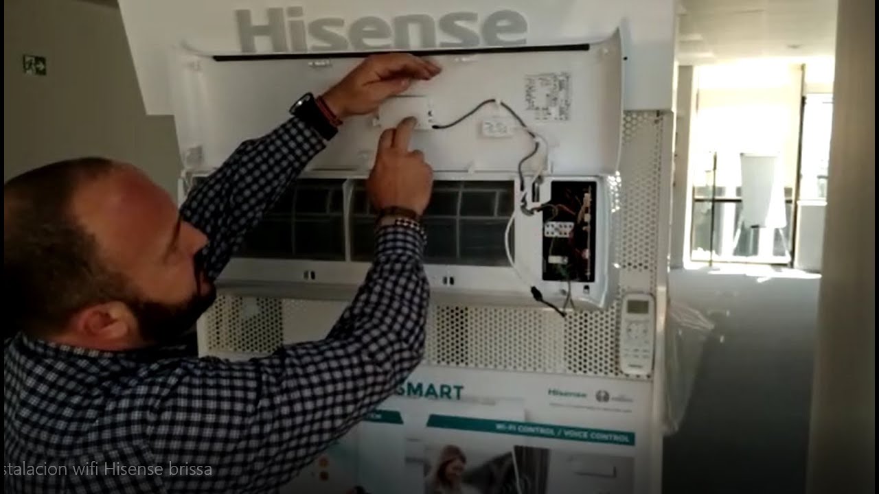 Instalacion modulo wifi en aire acondicionado Hisense Brissa
