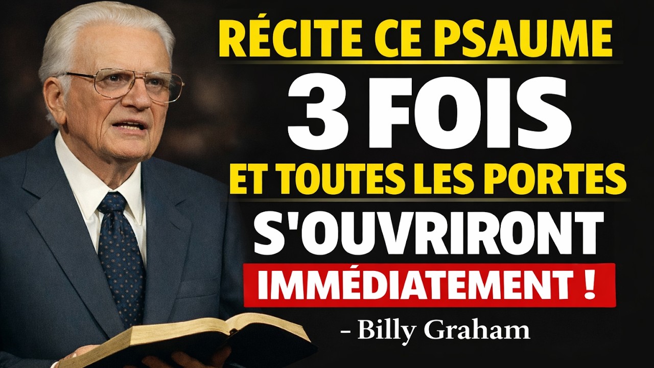 RÉCITE CE PSAUME MAINTENANT ET OUVRE LES PORTES BLOQUÉES DE TA VIE EN 5 JOURS - Billy Graham