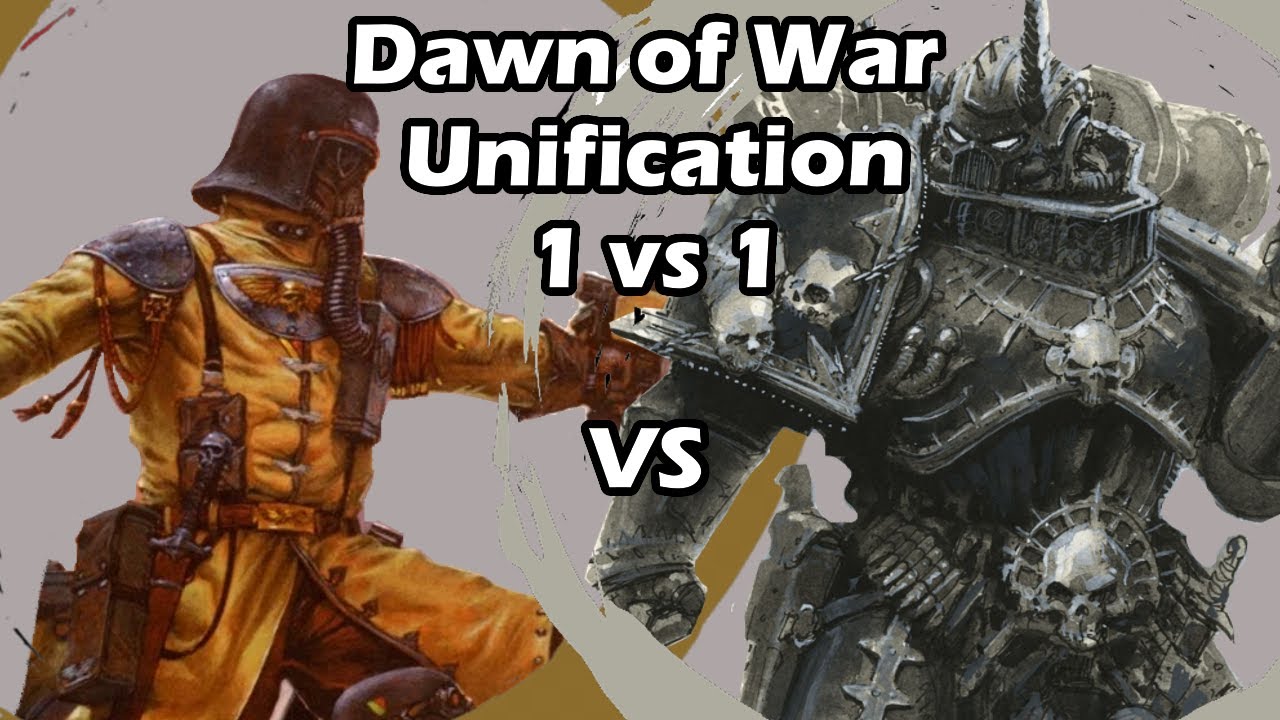 Dawn of War Unification: 1 vs 1 Steel Legion (Cultist Champ) vs Chaos Space Marines (TheHappening)