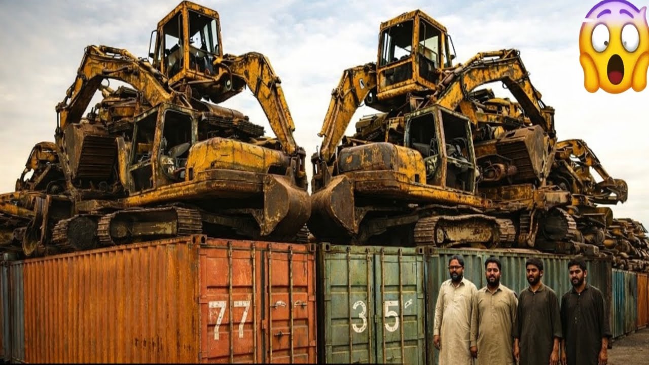 How Pakistani Mechanics Rebuild Korean Excavators in a Crazy Way