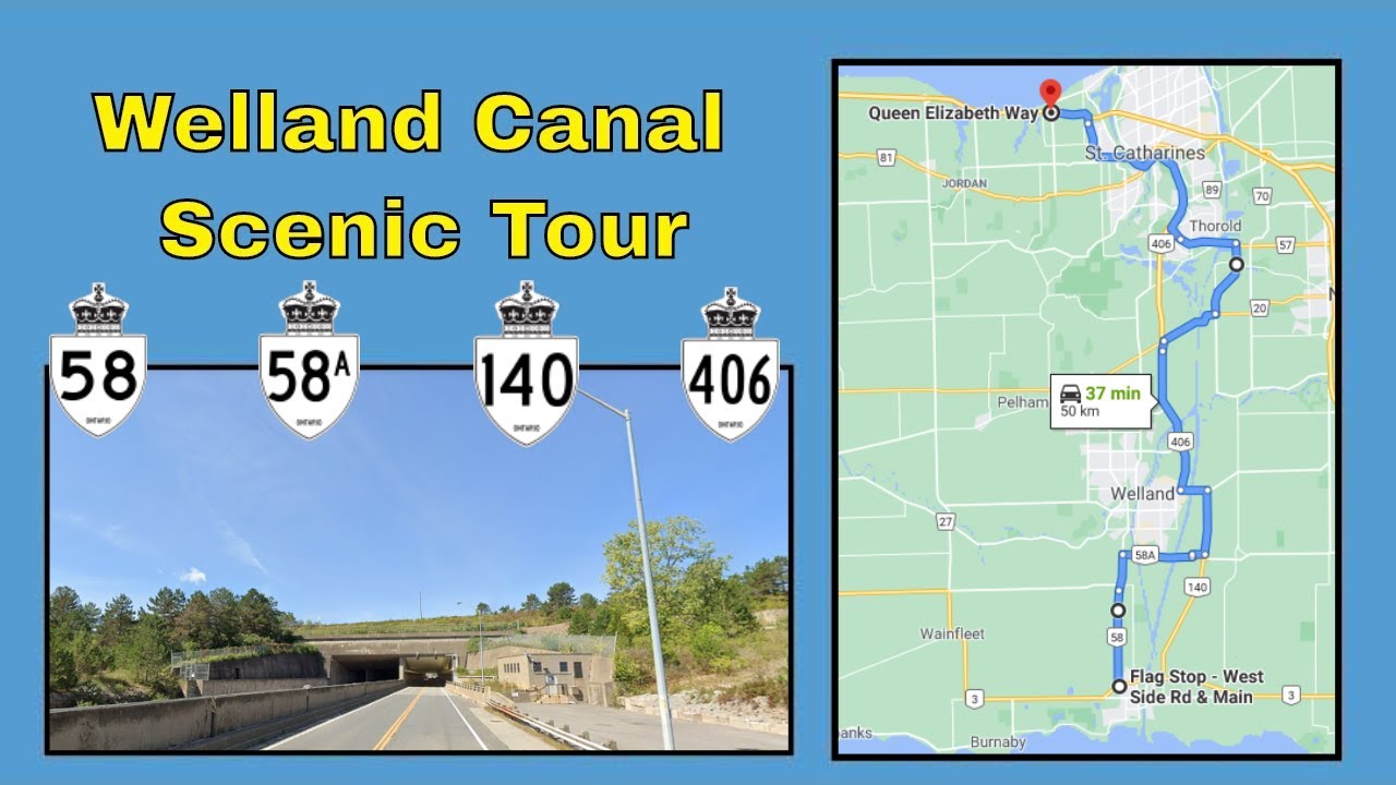 DRIVING HYPERLAPSE: Welland Canal Scenic Tour (November 7, 2020)