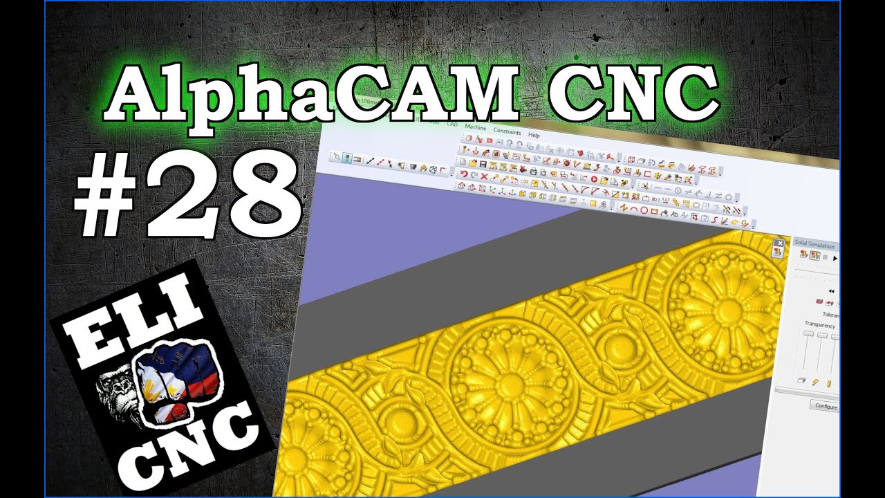 CNC VIDEO VLOG 1061 / ALPHACAM CNC TABLE FLOWER RELIEF 3D RENDER DESIGN / ALPHACAM CNC / MAR 3, 25