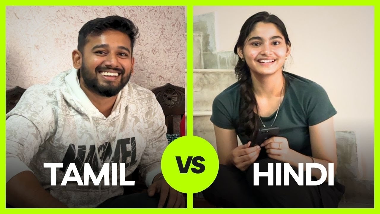 TAMIL vs HINDI Challenge | Fun Game with MONI's sister