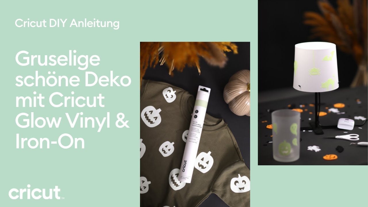 Cricut DIY Anleitung: Textilien und Deko gestalten mit Glow in the dark Vinyl & Iron On