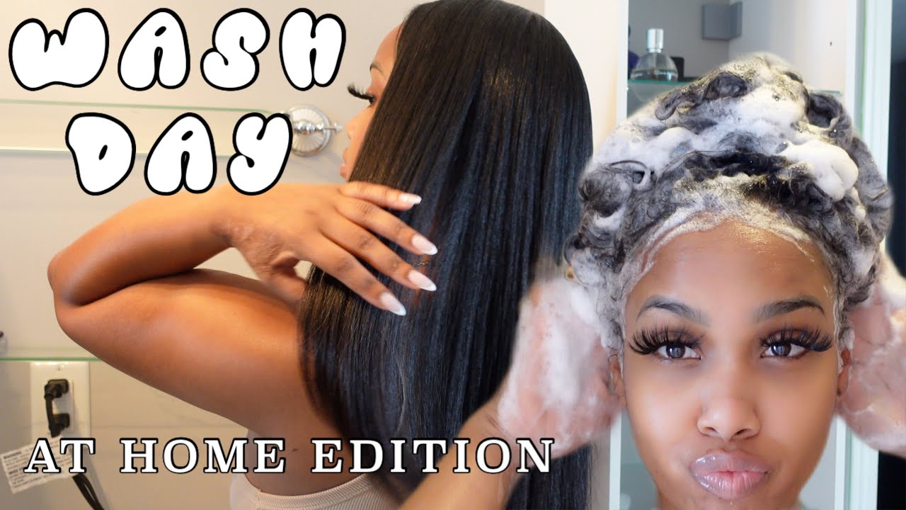 My Realistic Wash And Flat Iron Routine For Natural Hair || Natural Hair Care At Home