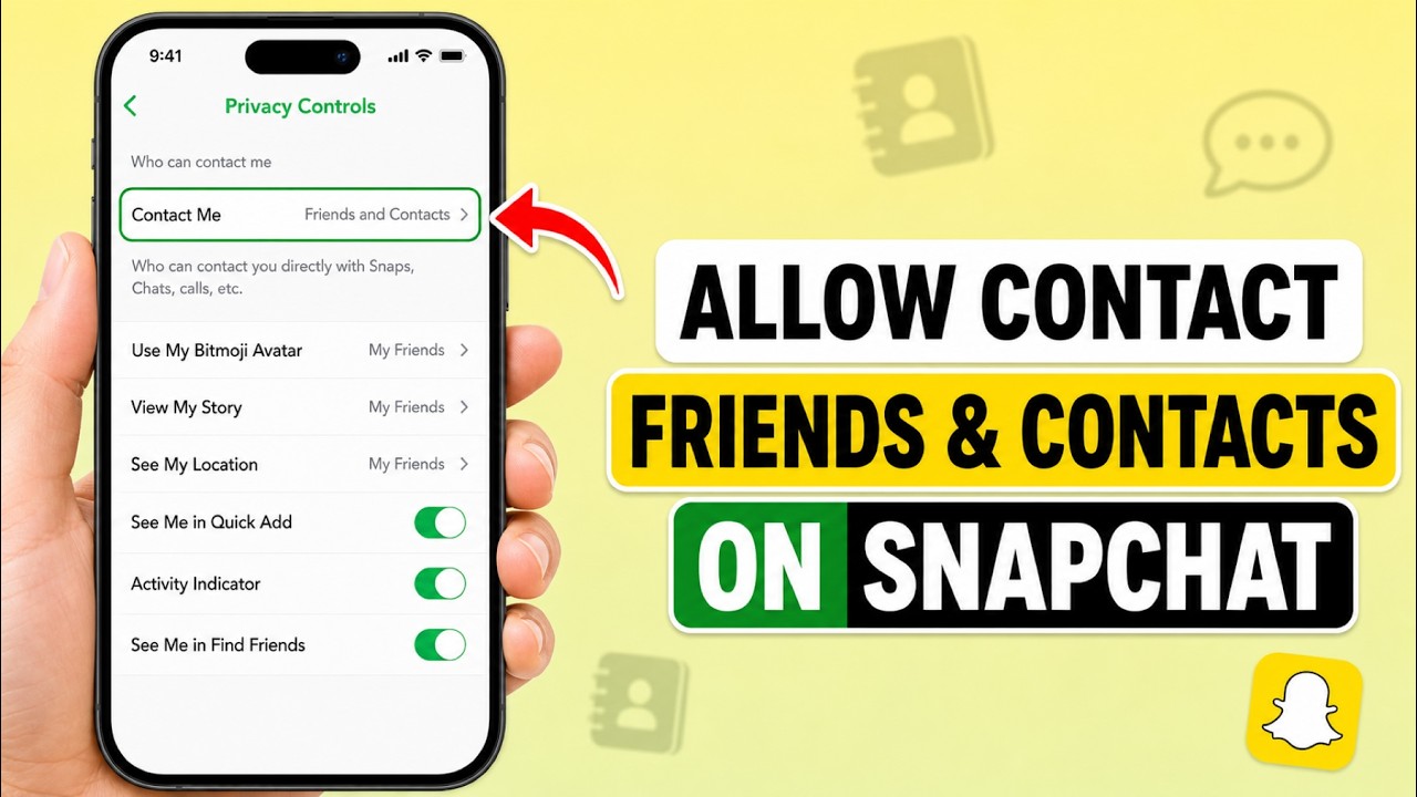 How to Allow Friends and Contacts to Contact You on Snapchat