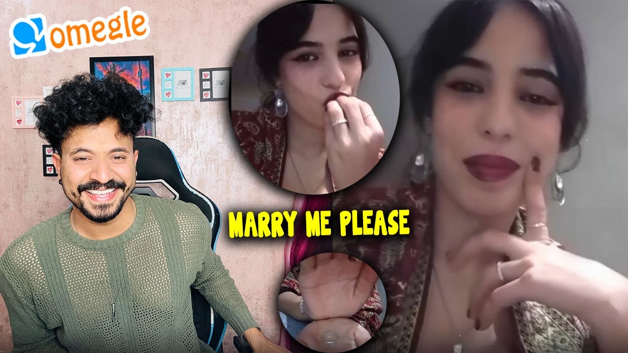 Она буквально написала «Выходи за меня замуж 😍Пожалуйста» на Omegle 🔥