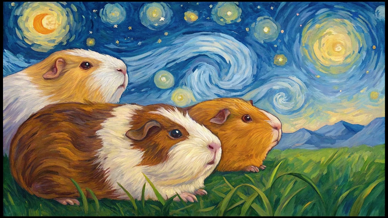 Guinea Pig | TV Art Screensaver for TV Wallpaper | Vista Frame