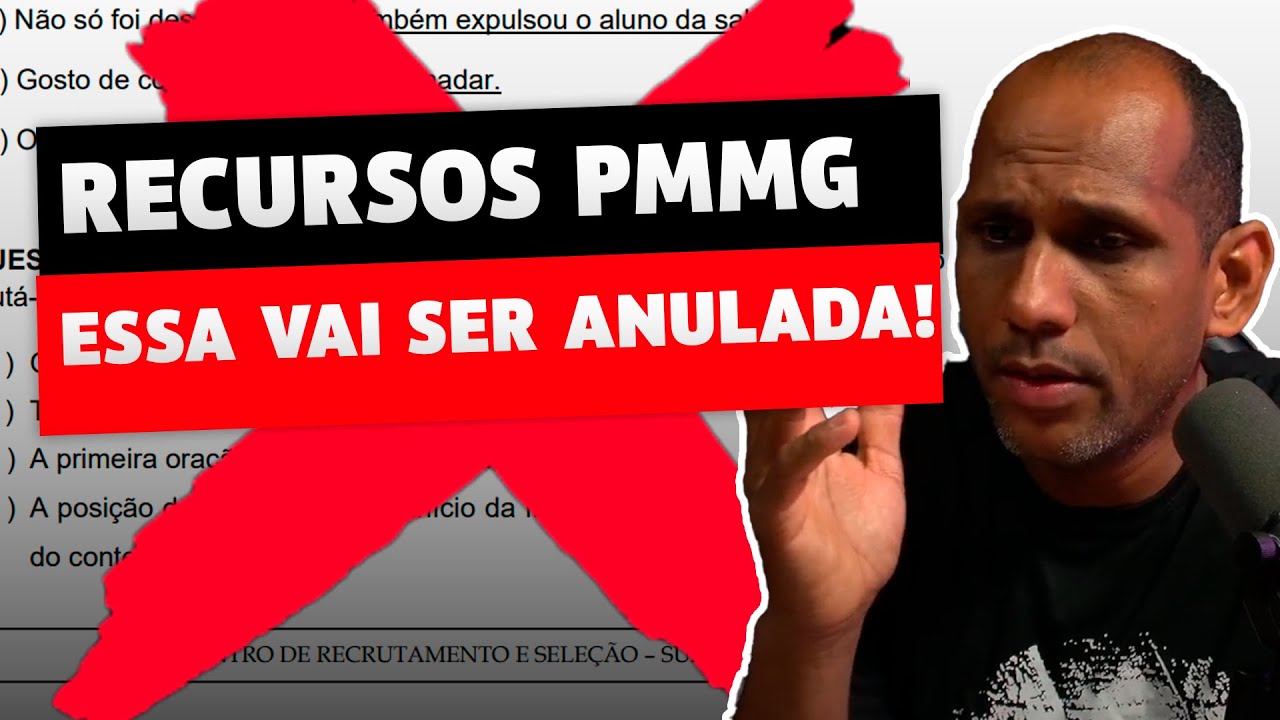 Possíveis Recursos PROVA PMMG - SOLDADO!
