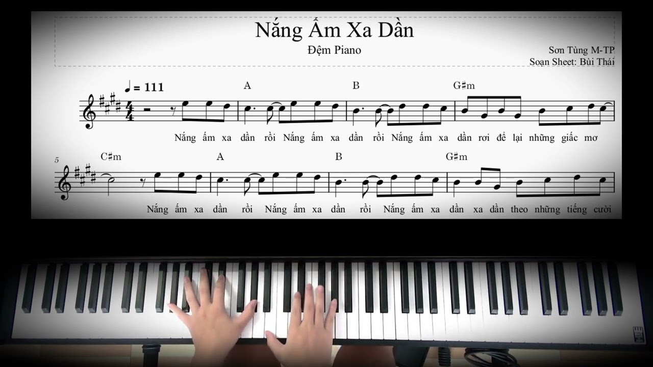 Đệm Piano - Nắng Ấm Xa Dần(Sơn Tùng MTP)