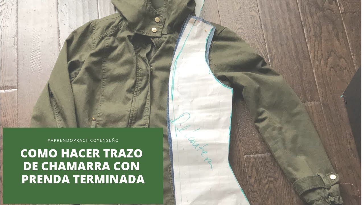 Como sacar los trazos de una chamarro con prenda hecha