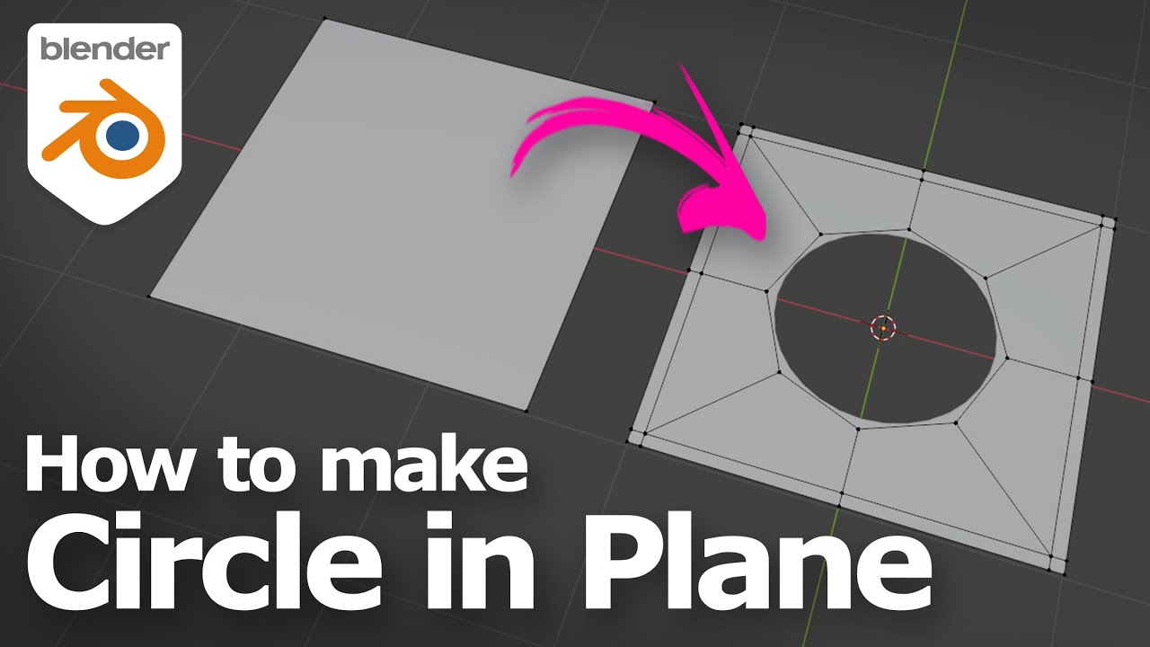 Blender make circle in plane