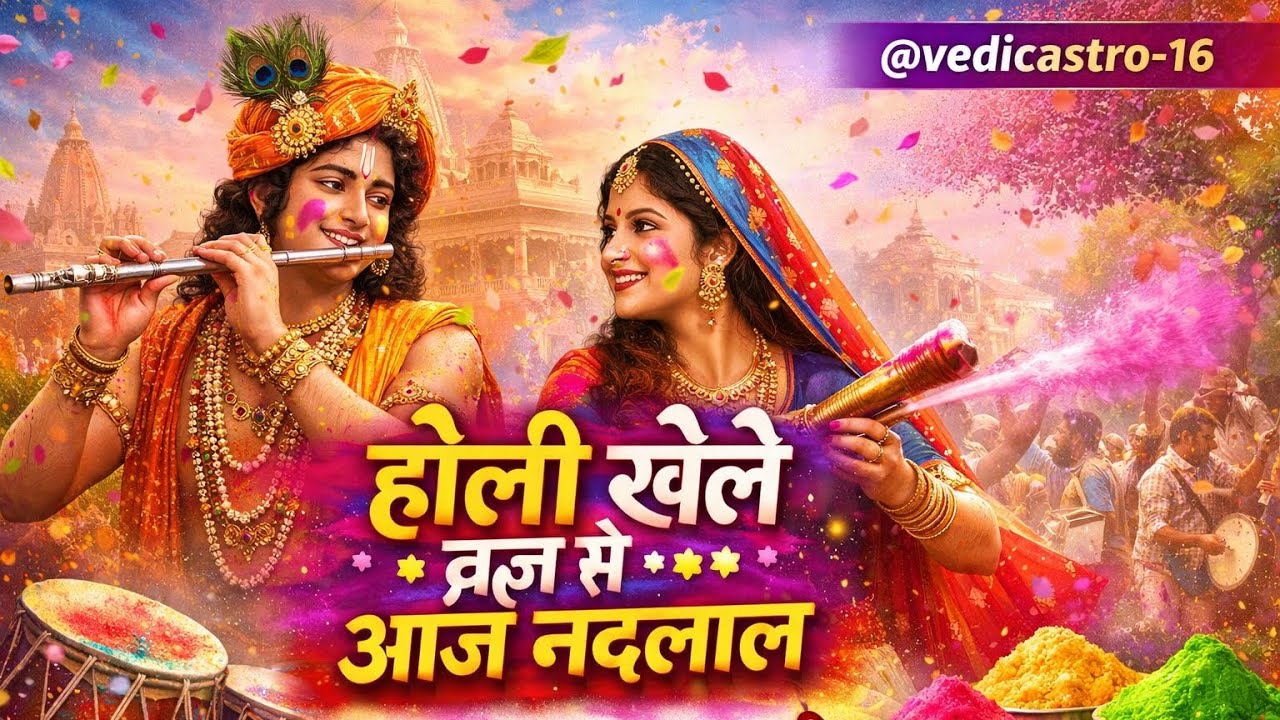 होली खेले व्रज में आज नंदलाल | जय श्री राधे कृष्ण 🙏#holi #bhakti #radhakrishna #ram #music #mahadev 