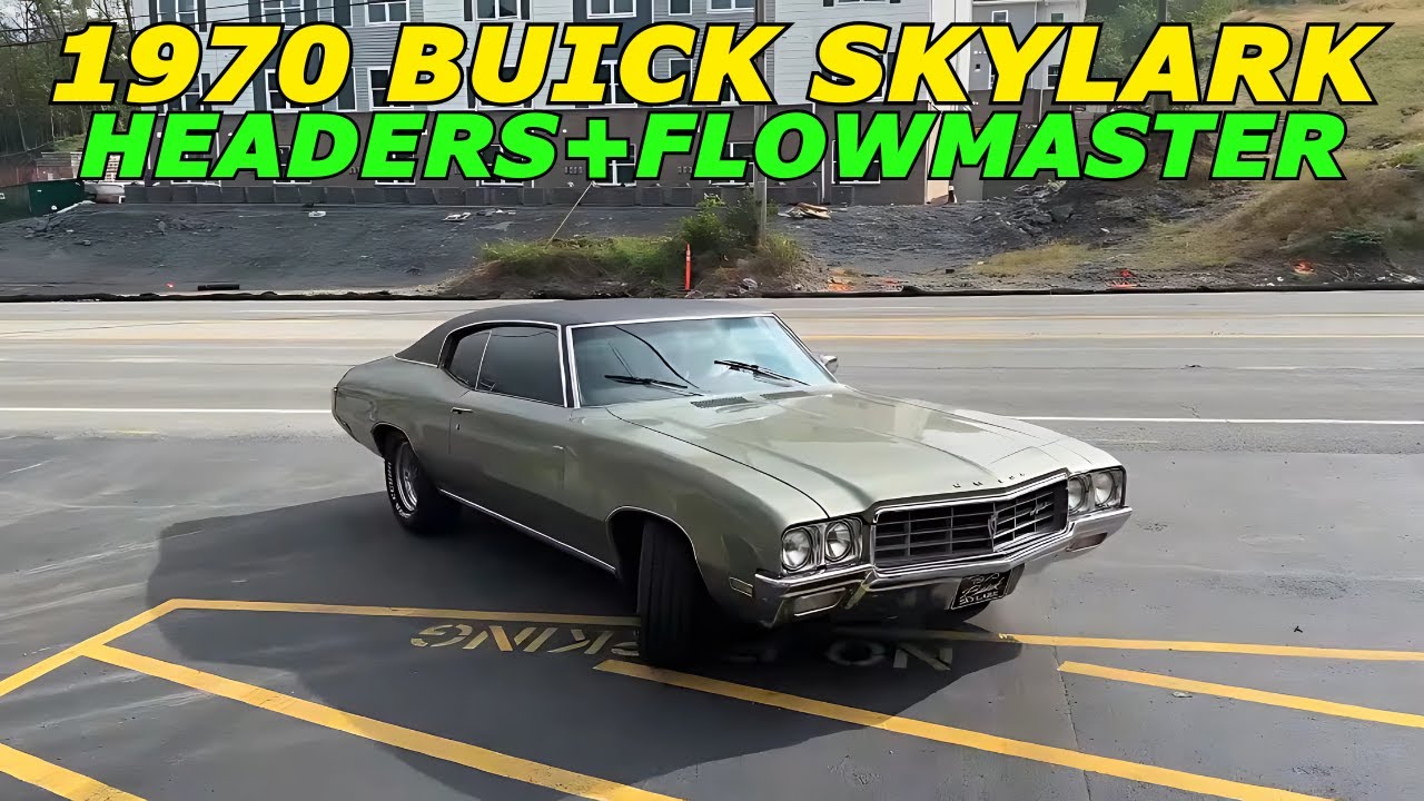 1970 Buick Skylark V8 Exhaust Sound w/ Headers & Flowmaster 40 Series!