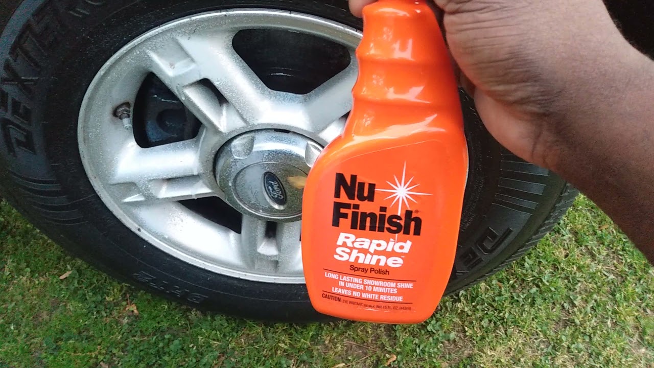 nu finish rapid shine making my alloy wheels look new again must see