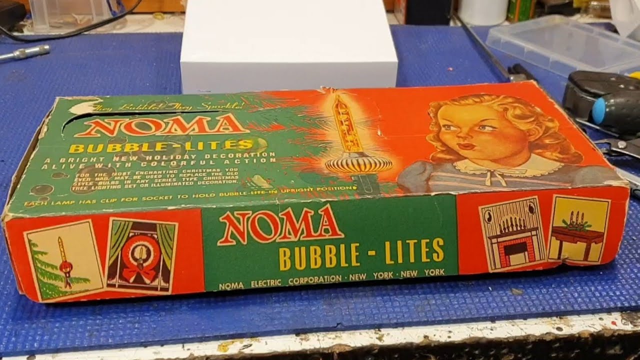 1940s Noma Bubble Lights. Replacing the bulbs.
