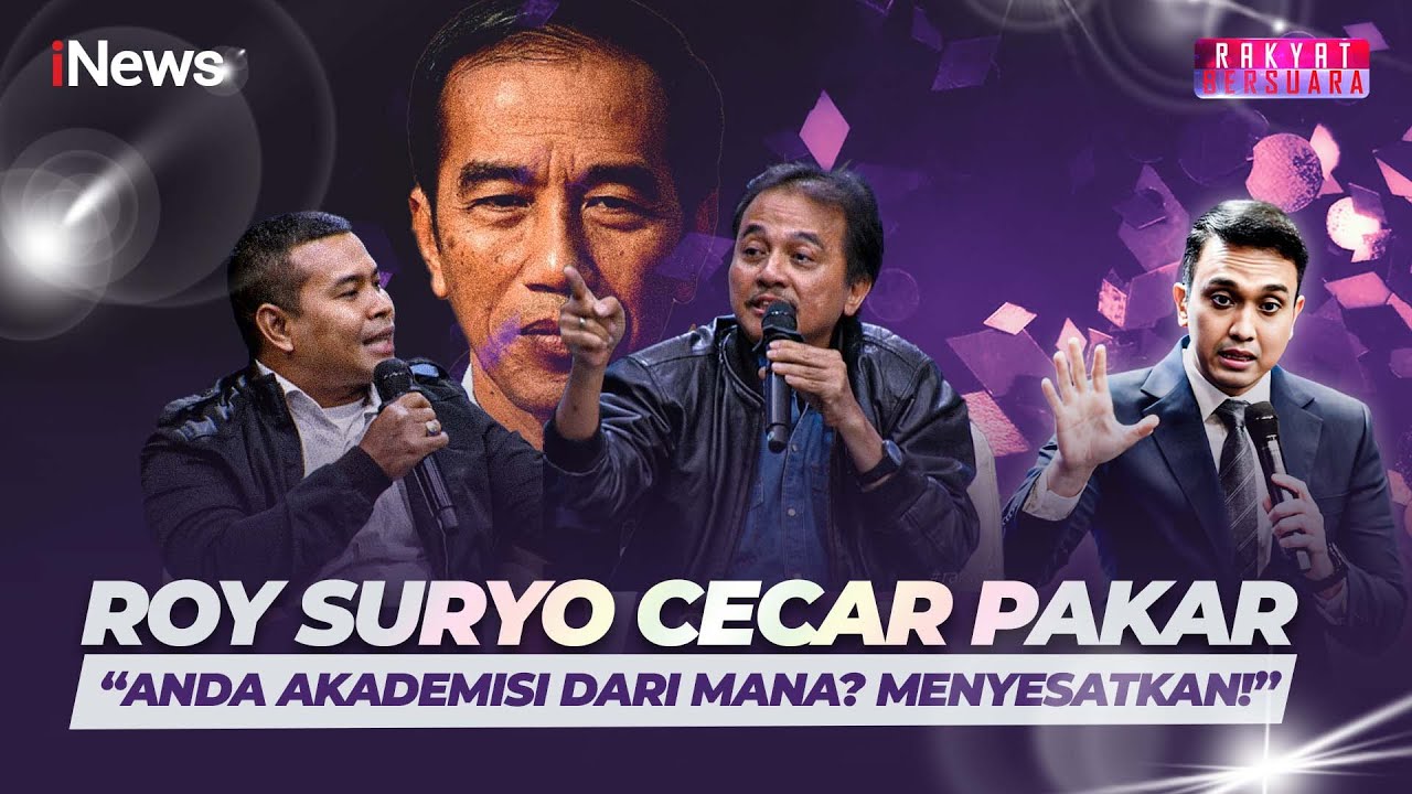 Roy Suryo Tarik Urat! Pakar Tegaskan Jokowi Berhak Tak Menunjukan Ijazah | Rakyat Bersuara 9/12
