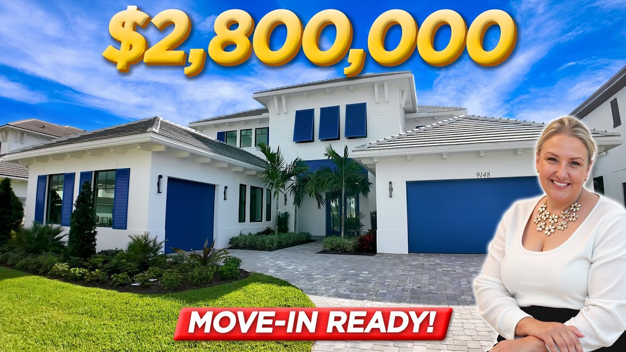 Роскошный дом в жилом комплексе Avenir Palm Beach Gardens! Посмотрите этот новый, построенный по ...
