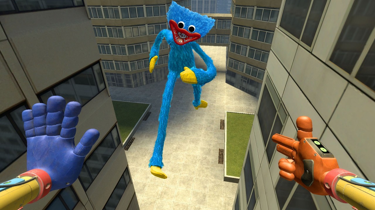 HUGGY WUGGY FROM POPPY PLAYTIME HUNTS ME IN THE CITY!  | GARRY’S MOD