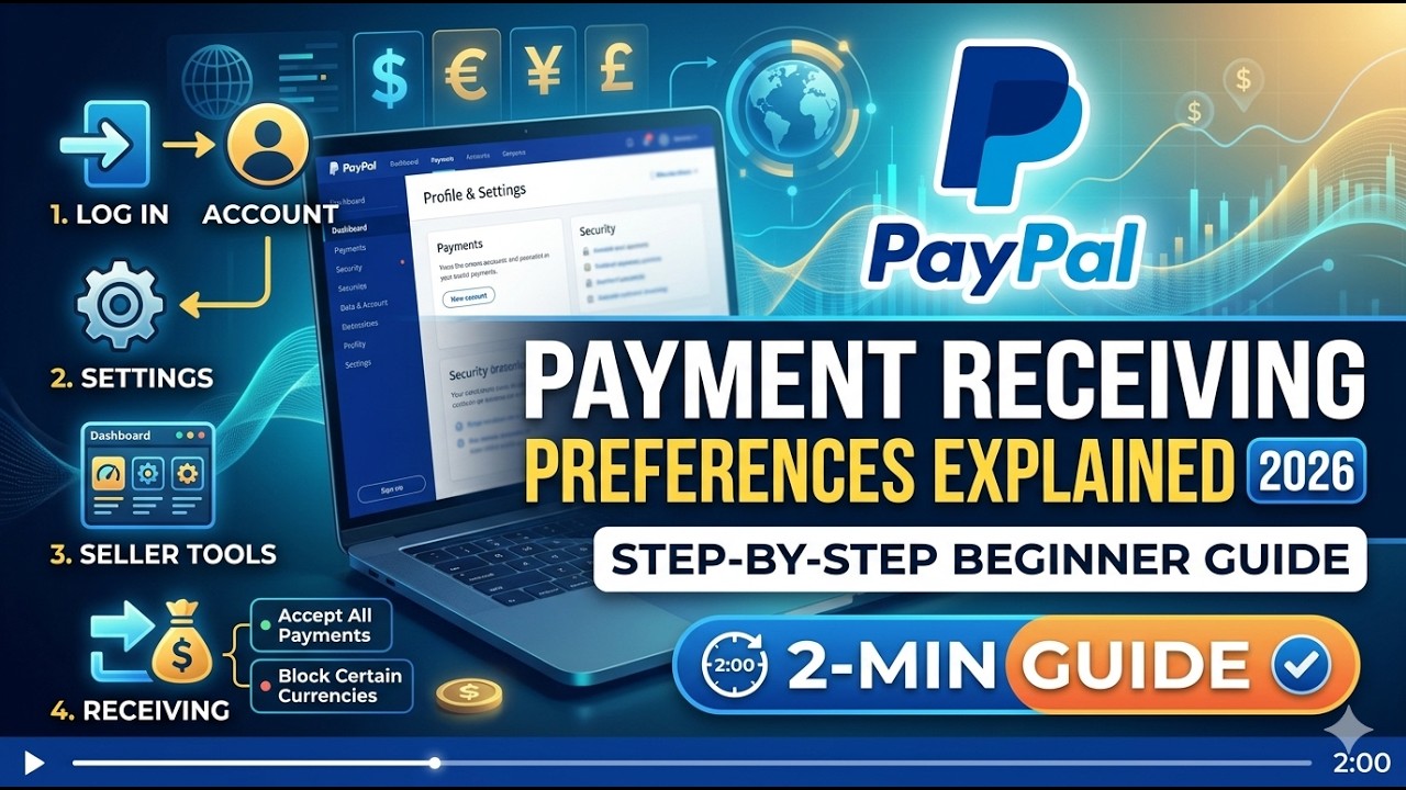 PayPal Payment Receiving Preferences Explained 2026 Step by Step Beginner Guide 2 Min