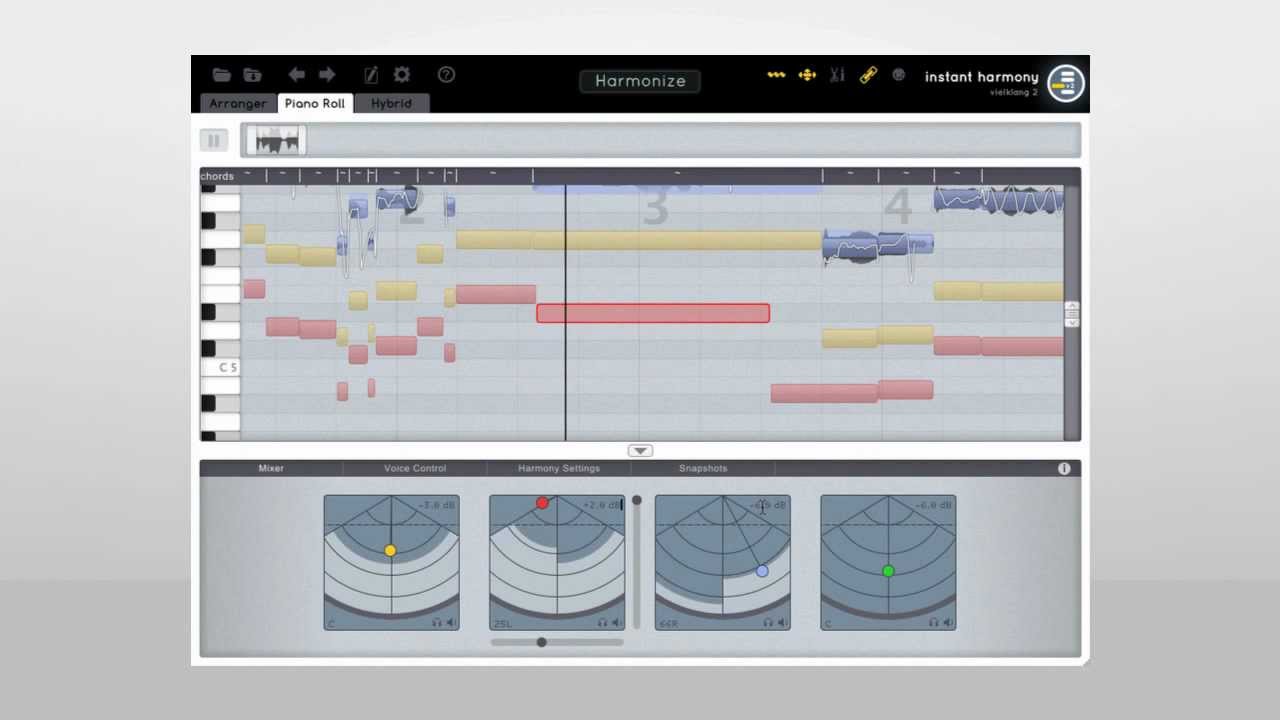 vielklang 2 tutorial 3: mixer & voice control