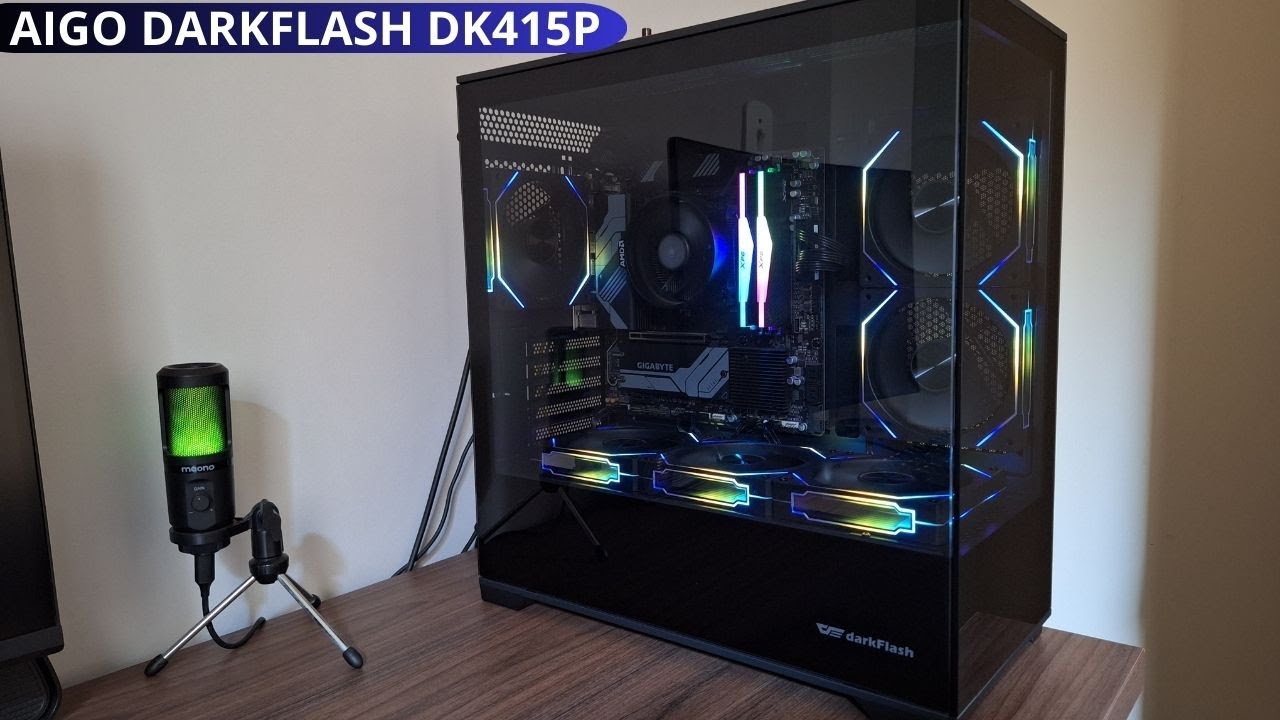 GABINETE AIGO DARKFLASH DK415P - UNBOXING E REVIEW