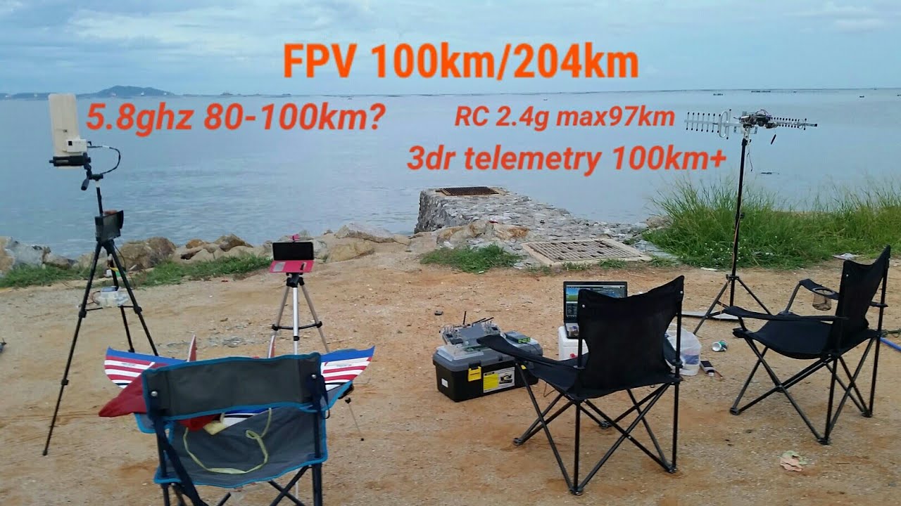 FPV Long Range 5.8Ghz (100km/204km) + L9R+ 3DR 915MHZ + Volantex Phoenix 2400