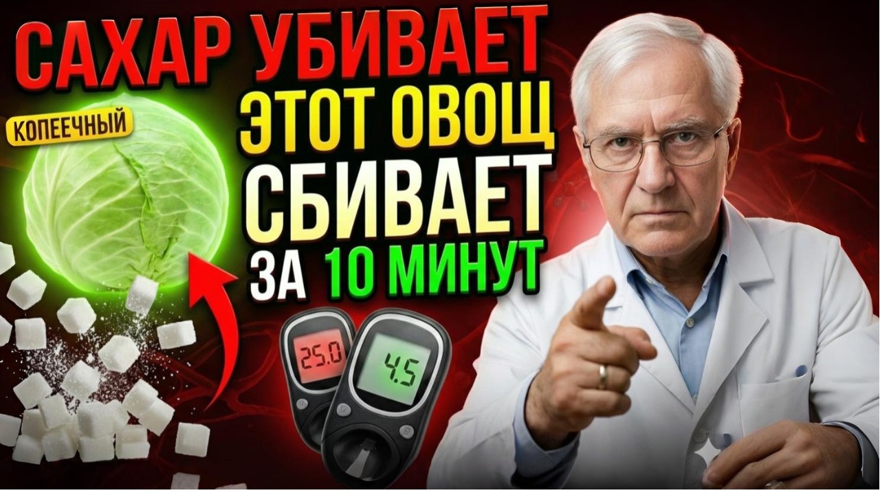 ДИАБЕТ ВАМ НЕ ГРОЗИТ! Этот дешевый овощ снижает сахар мгновенно | СОВЕТЫ