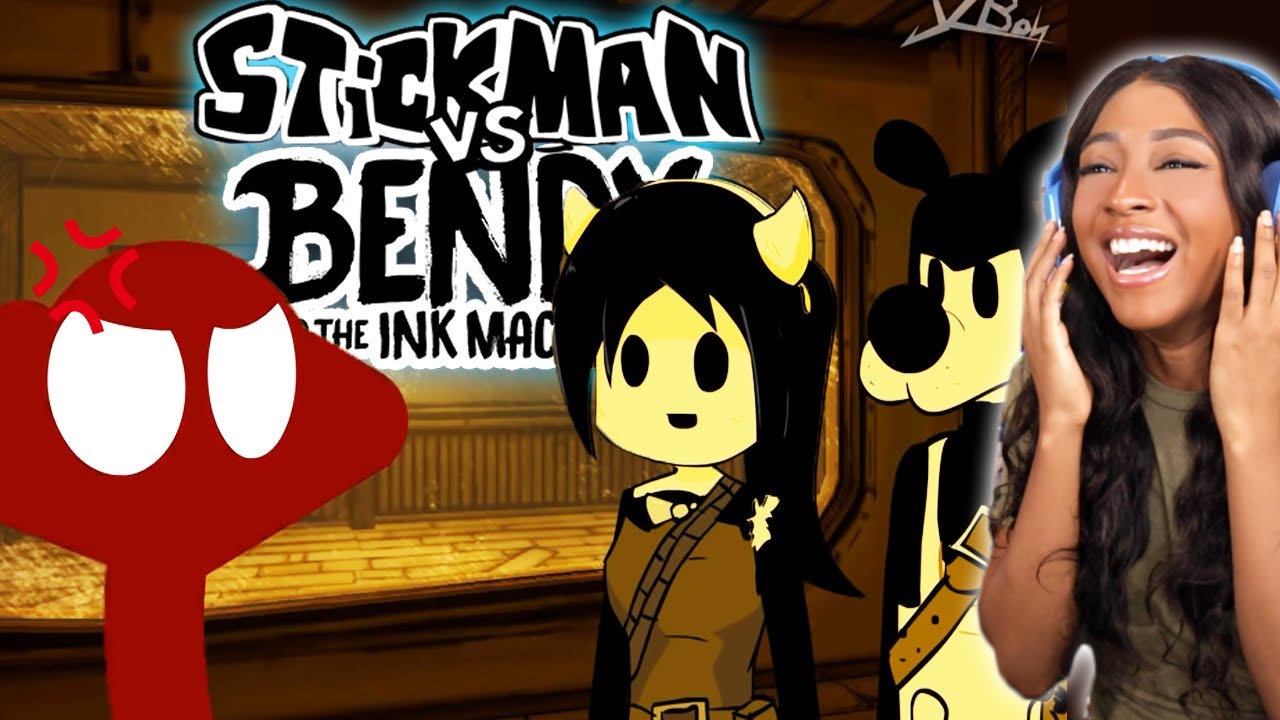 ЭТОТ СТИКМЕН ВСЕ ЕЩЕ НЕСЁТ СВОЮ ЧЕПУХУ!! | Реакция на Stickman против Bendy и Чернильной Машины [...