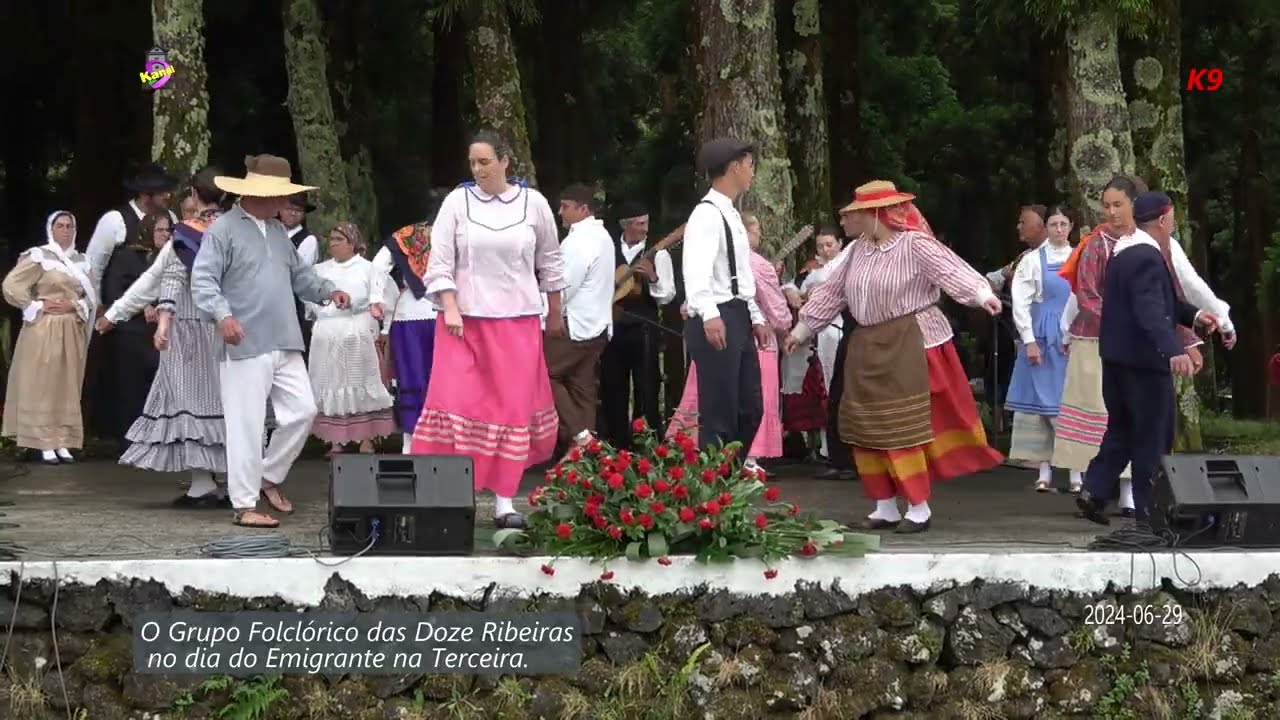 Folclore da Doze Ribeiras no dia do Emigrante da Terceira, organizado pelas Sanjoaninas 2024-06-29