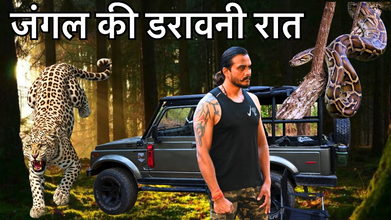 Solo Camping And Night Safari | Jungle Ki Daravni Raat | Night In Woods