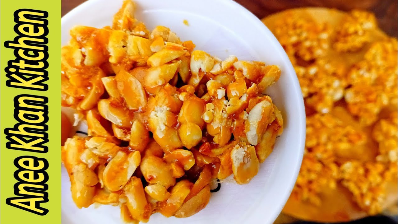 Gud Our Mungpali Ki Chikki Recipe By Anee Khan I Mungfali Or Gud Ki Chkki Banane Ka Tarika 