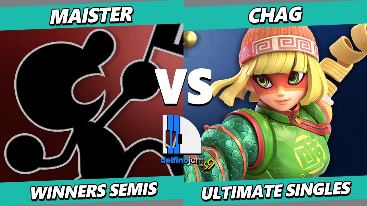 Delfino Jam 99 TOP 8 - Maister (Game & Watch) Vs. Chag (Min Min) Smash Ultimate - SSBU