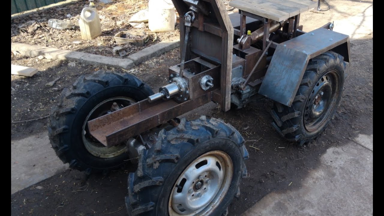 Homemade garden tractor/lawn tractor pt10