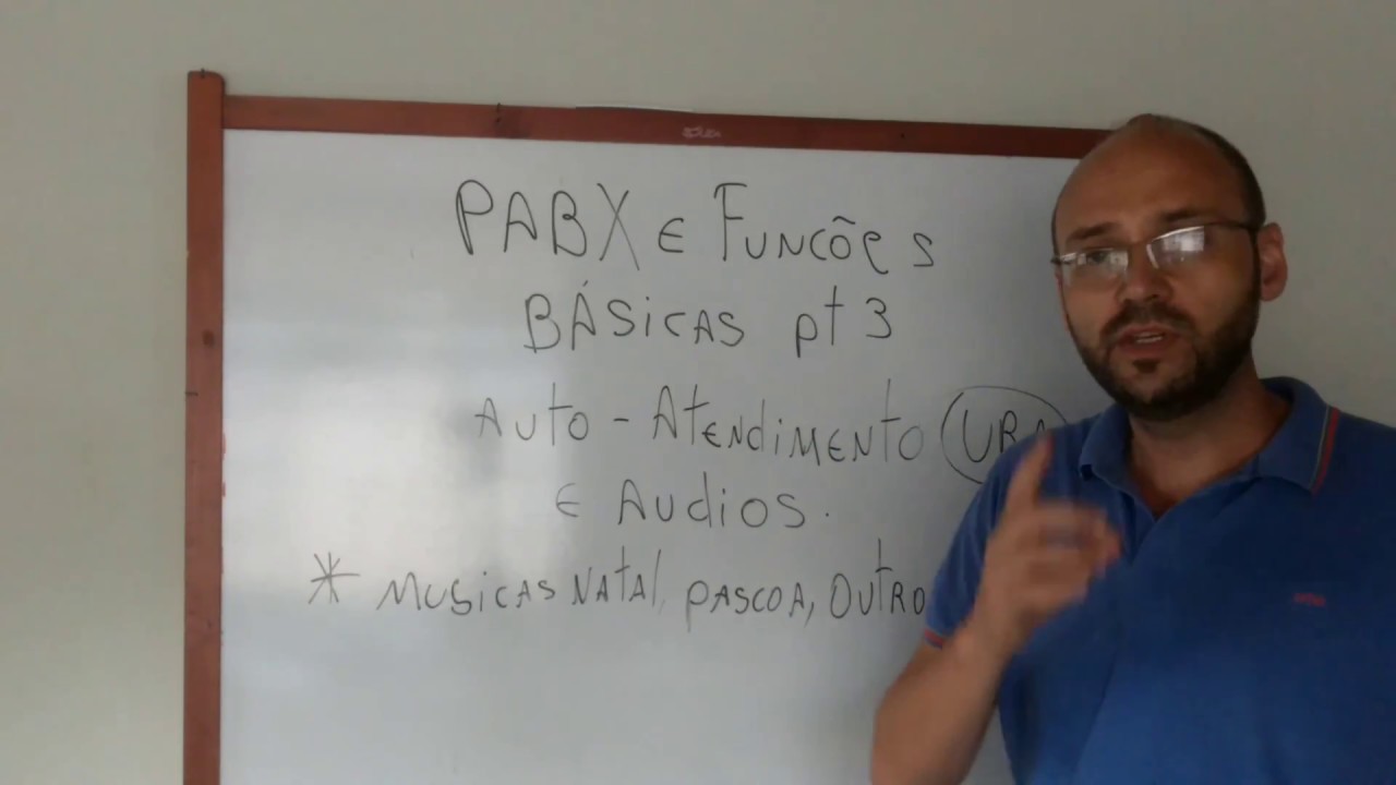 PABX e funções básicas parte 3 URA e áudios