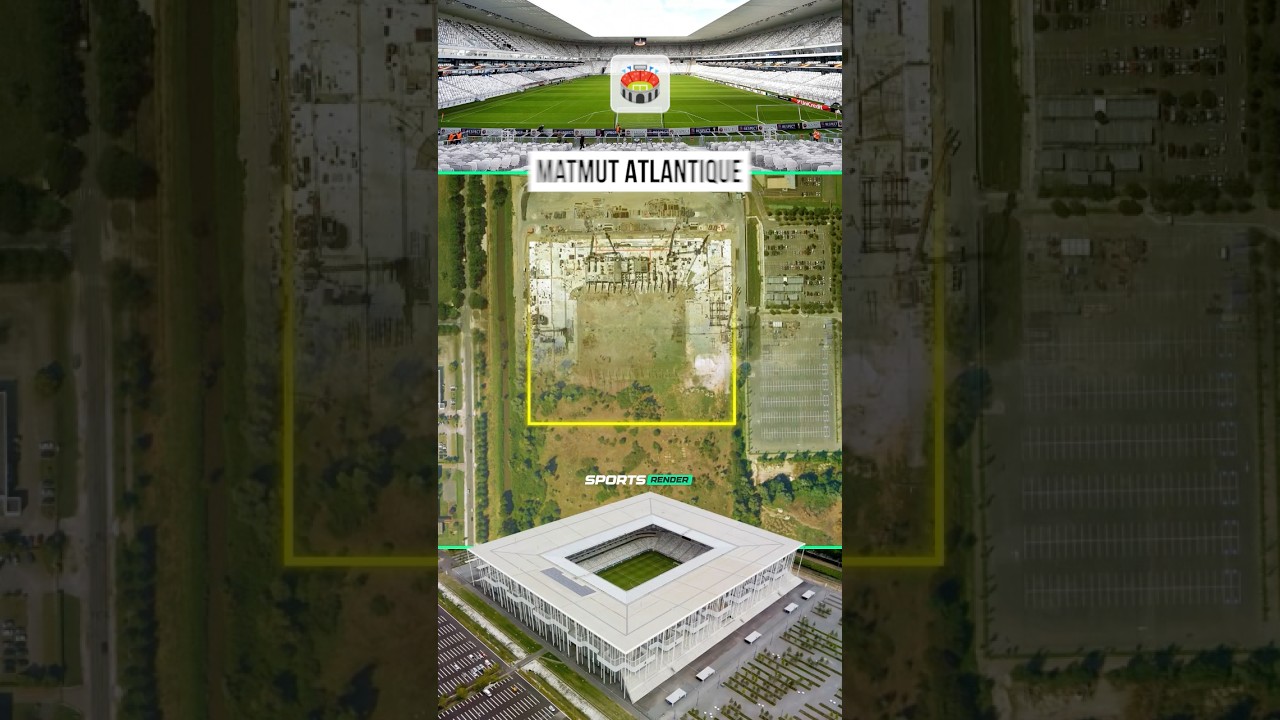 The Stadium With 900 White Columns 🏟️ #football #stadium #france
