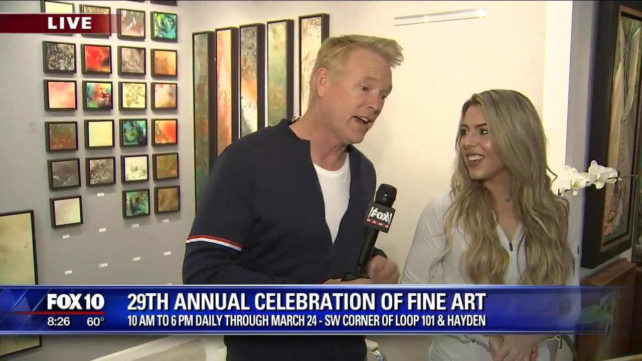 FOX 10 Phoenix's Cory McCloskey visits the Celebration of Fine Art 2019