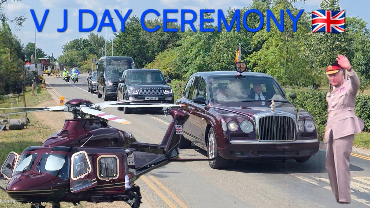 *EXCLUSIVE* THE KING AND QUEEN LEAD THE COUNTRY IN VJ DAY  CEREMONY 🇬🇧