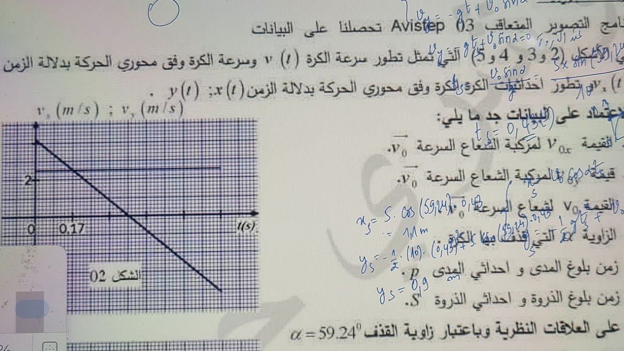 مراجعة شاملة للقذيفة ثالثة ثانوي افضل تمرين للمراجعة