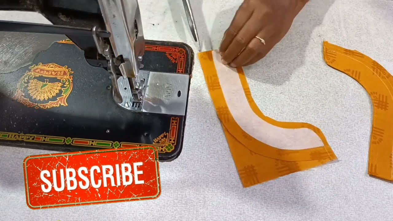 Simple and Easy Chudithar neck design cutting and stitching